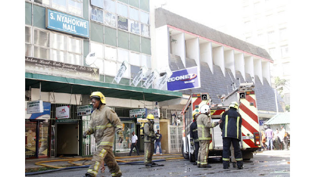 Fire Destroys Harare Shopping Mall