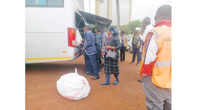 Nyadire High School students prepare for departure