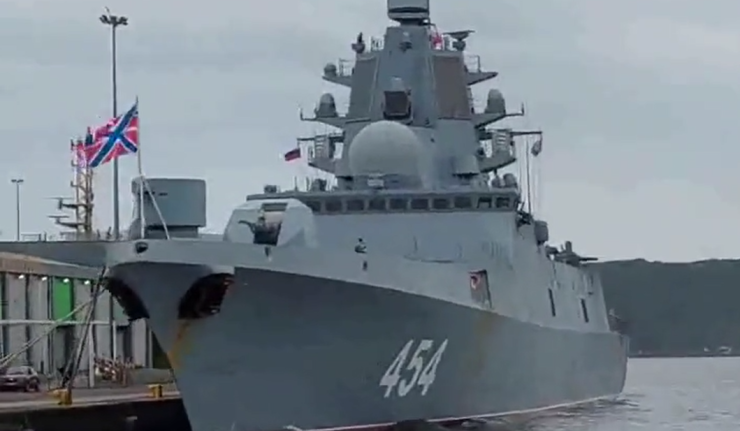 JOINT EXERCISE: The Russian frigate Admiral Gorshkov arrives in Durban for a joint maritime drill exercise with the SA navy under Exercise Mosi II