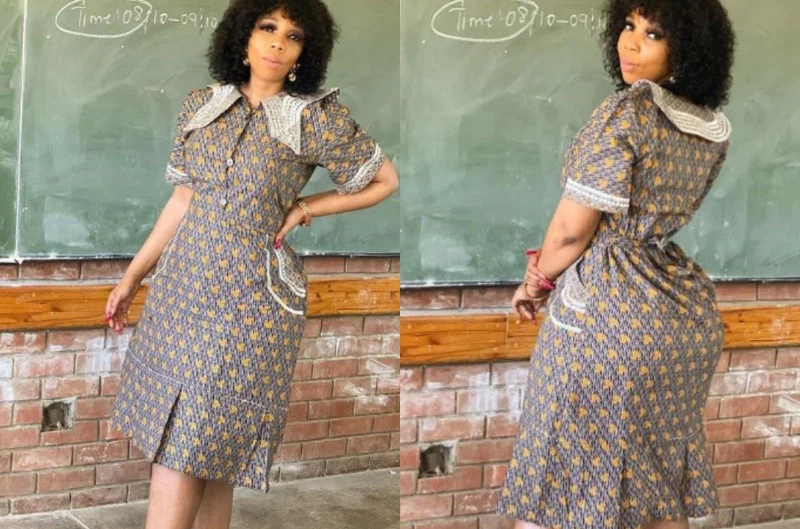 Lulu Menziwa Wears Makoti Dress After Getting Slammed For Wearing Tight Clothing In Class