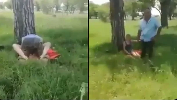 Watch: Man catches hsi boss having tlof tlof in a bush, demands payment