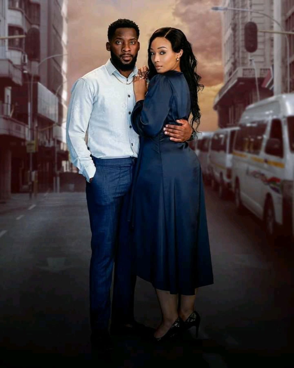 The main characters (Naledi & Qhawe) of the third season of The Wife which is coming to an end soon. Image via Twitter @TheWife_Showmax
