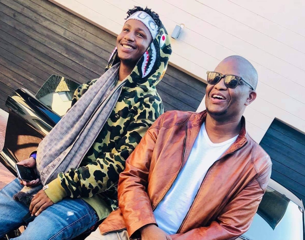 Rapper Emtee and Ambitiouz Entertainmnet Kgosi Mahumapelo