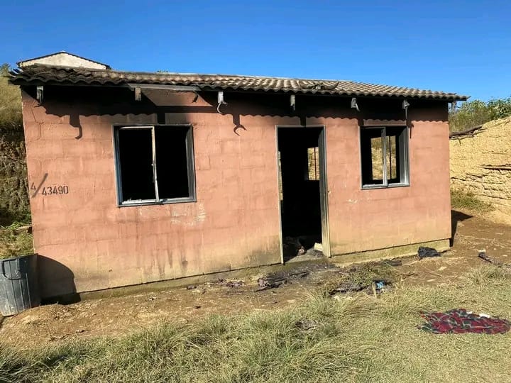 Ten men were burnt alive inside this house in KwaMpande