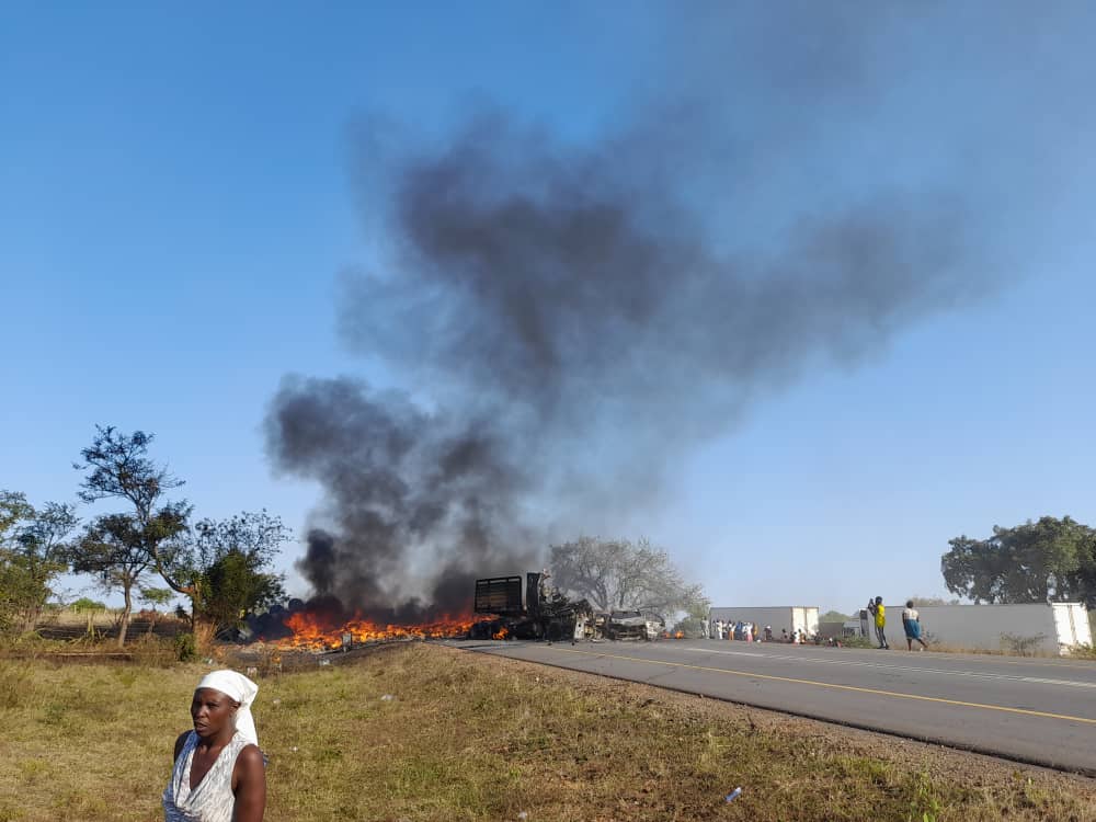 Explosive three vehicle collision leaves several dead near Chivi tollgate