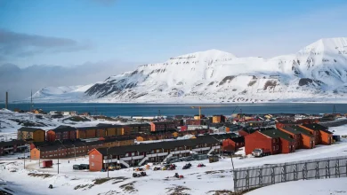 Longyearbyen, the largest city in Svalbard, on May 2. JONATHAN NACKSTRAND/AFP via Getty Images