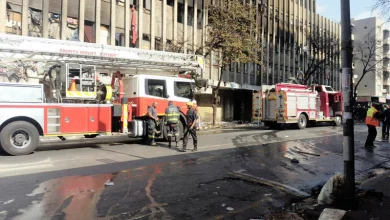 Firefighters have extinguished a fire which killed at least 20 people in Joburg CBD. File Picture: Nokuthula Mbatha