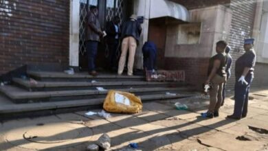 Corpse Found Concealed In A Sack In Harare CBD. Image Credit: The Herald
