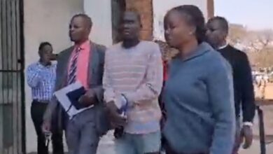Thandolwenkosi Ndlovu appearing at the Harare Magistarte Court. Image Credit: Zimlive