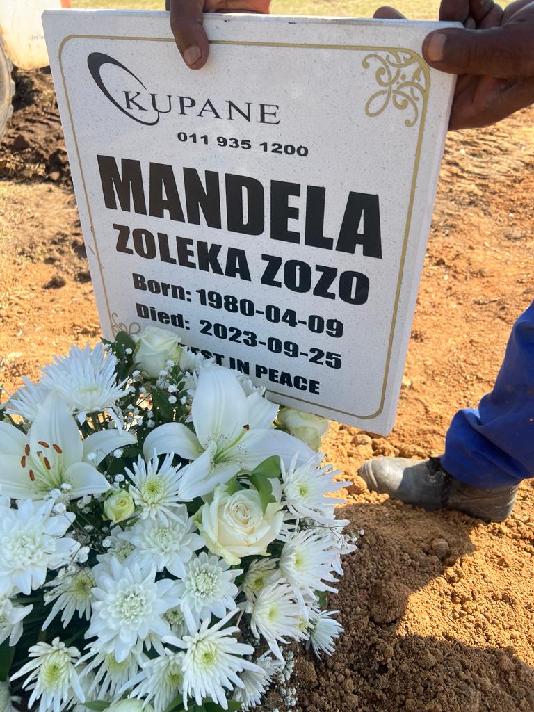 Zoleka Mandela's final resting place