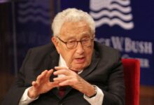 Former Secretary of State Henry Kissinger, pictured here at a 2019 leadership forum, has passed away at age 100 [File: Jaime R Carrero/Reuters]