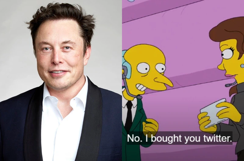 In a new episode of The Simpsons Elon Musk’s fate seems to be predicted. Could this be a coincidence or fate? Image via Twitter (@HypraSeaPea)