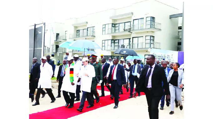 President Mnangagwa inspects projects by WestProp