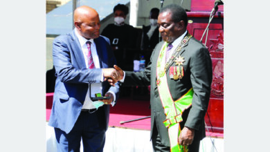 President Mnangagwa with Robson Mafoti