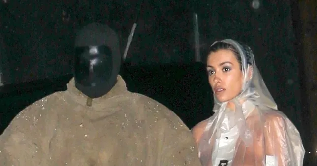 In this week’s instalment of Kanye and Bianca’s wacky outfits… (Picture: The Daily Stardust/ Khrome / Backgrid)