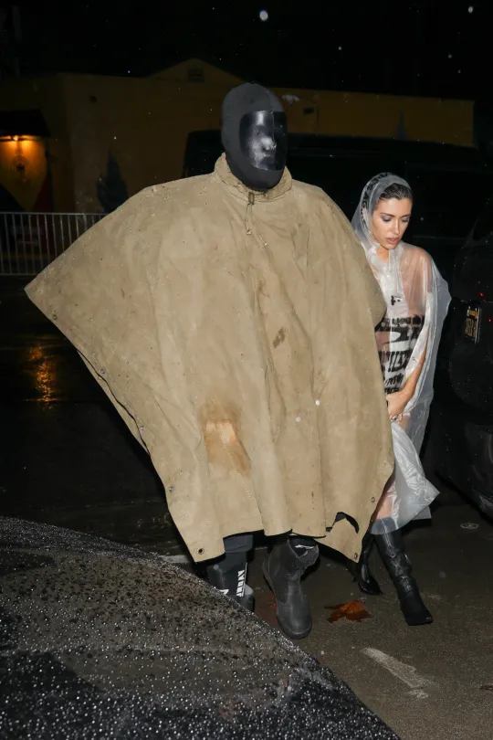 Bianca joined Kanye as he headed to the studio (Picture: The Daily Stardust/ Khrome / Backgrid)