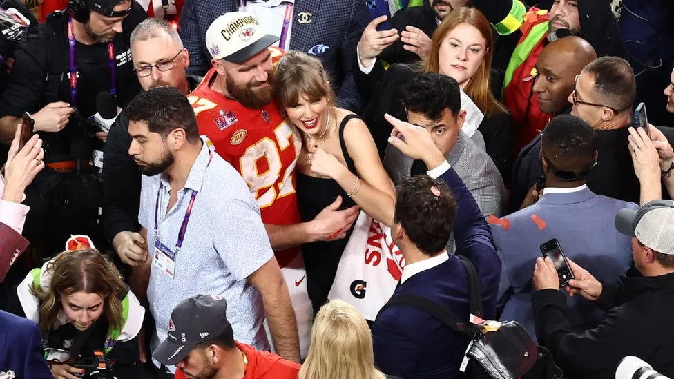 It was a picture-perfect finish for Travis Kelce and Taylor Swift