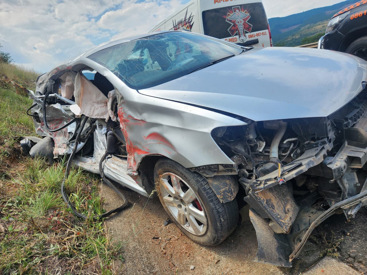 The Volkswagen Polo collided head-on with the bus and the driver of the Polo was killed.