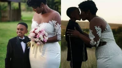 Themba Ntuli and his wife Hope got married in 2019. Image via Instagram @ynaija